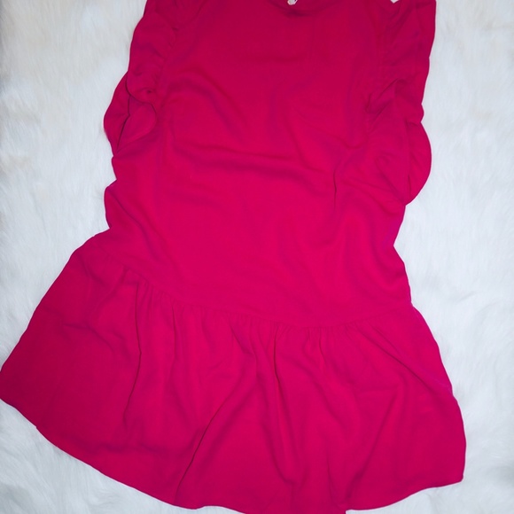 *NEW* BLACK RUFFLED SLEEVE MINI SKIRT DRESS - Picture 4 of 5